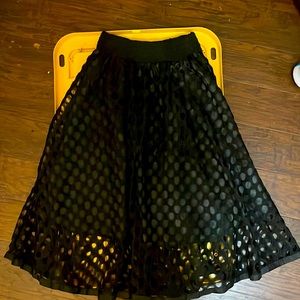 Black knee length skirt size small never worn